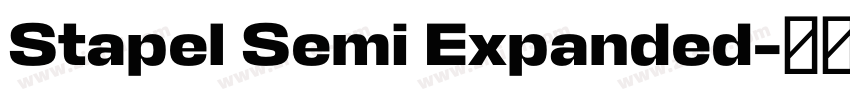 Stapel Semi Expanded字体转换